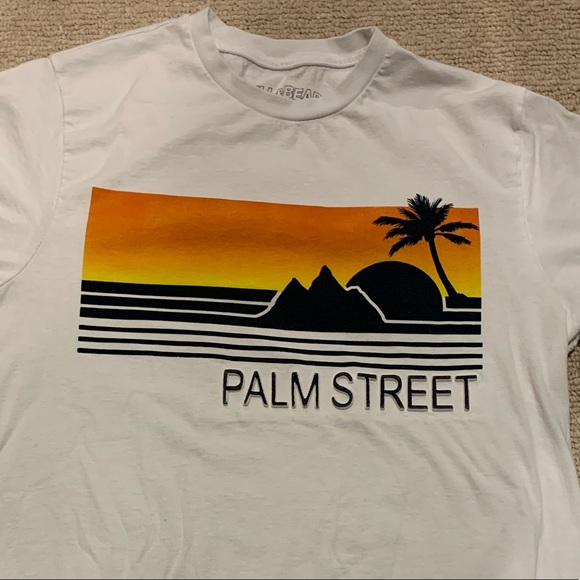 Pull & Bear Men’s Size Small PALM STREET T-shirt - Picture 5 of 6